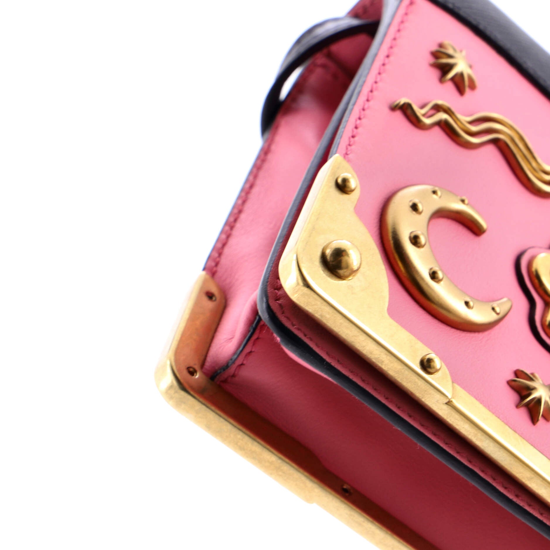 Cahier Crossbody Bag Embellished Leather Small