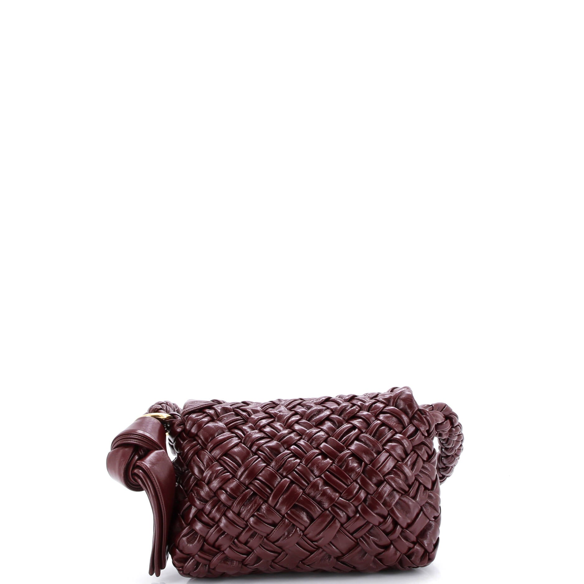 Kalimero Citta Shoulder Bag Intrecciato Plisse Leather
