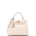 Kelly Handbag Light Epsom with Palladium Hardware 25