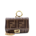 Chain Baguette Charm Bag Zucca Coated Canvas Nano