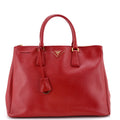 Double Zip Lux Tote Saffiano Leather Large