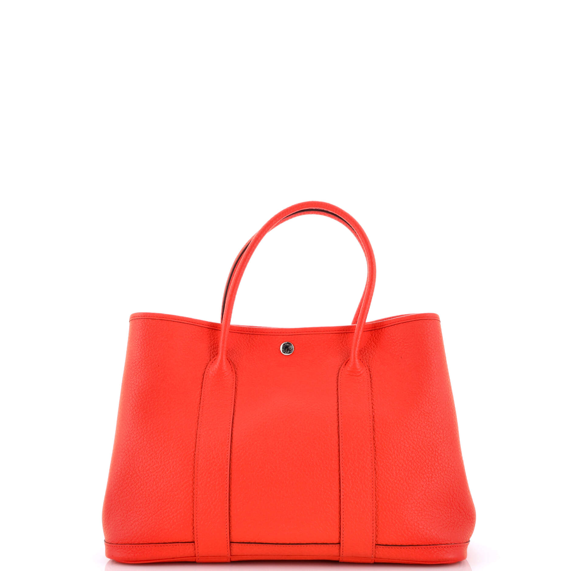 Garden Party Tote Leather with Printed Interior 36