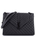Classic Monogram Envelope Satchel Mixed Matelasse Leather Large