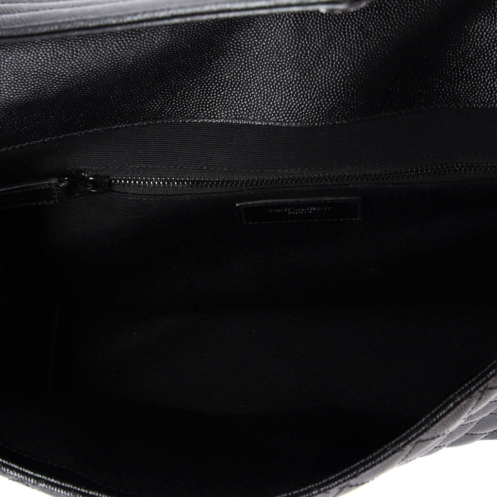 Classic Monogram Envelope Satchel Mixed Matelasse Leather Large