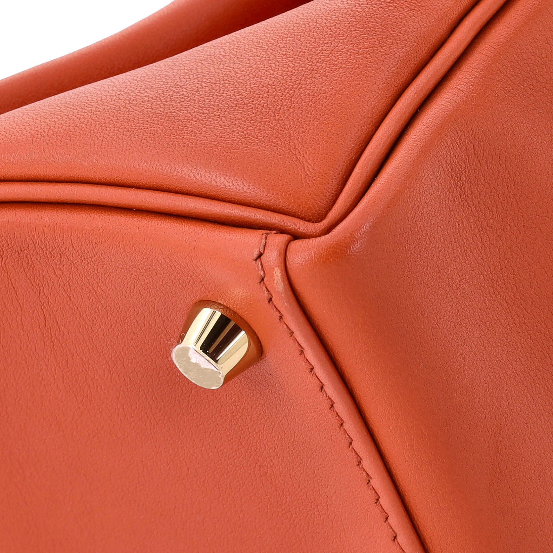 Kelly Handbag Terre Battue Swift with Gold Hardware 25
