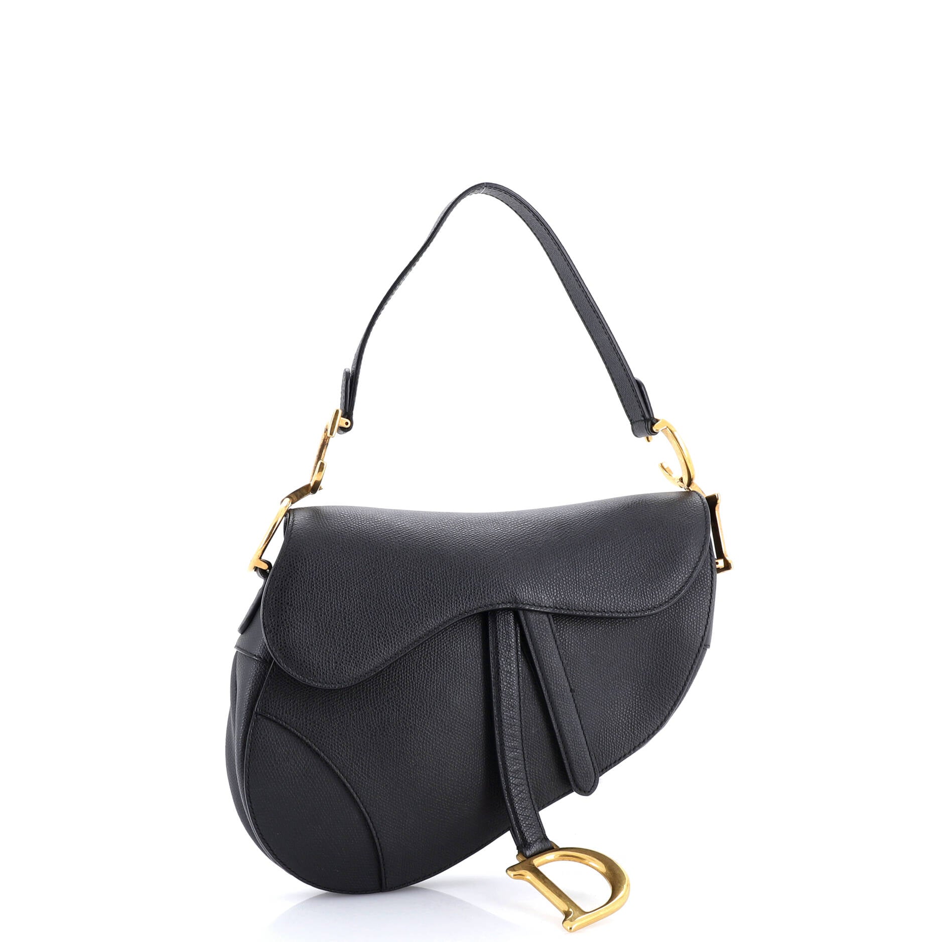 Saddle Handbag Leather Medium