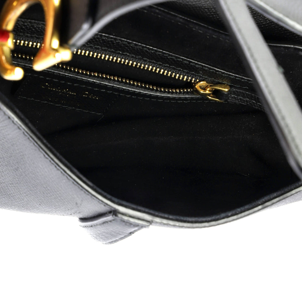Saddle Handbag Leather Medium