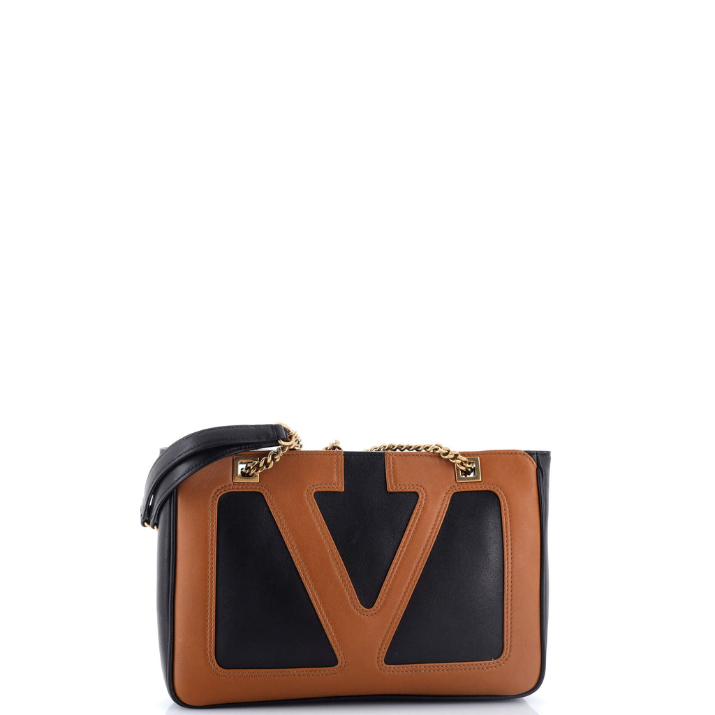 Viva Superstar Chain Tote Leather Small