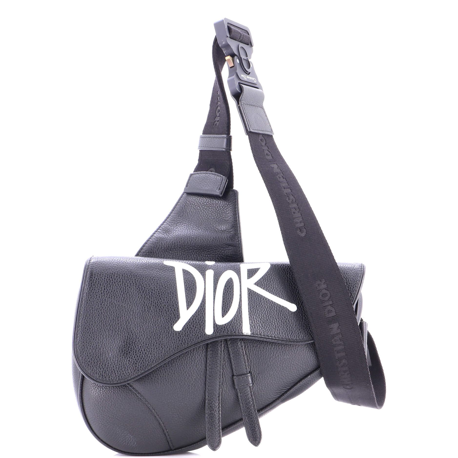 Shawn Stussy Saddle Crossbody Bag Printed Leather