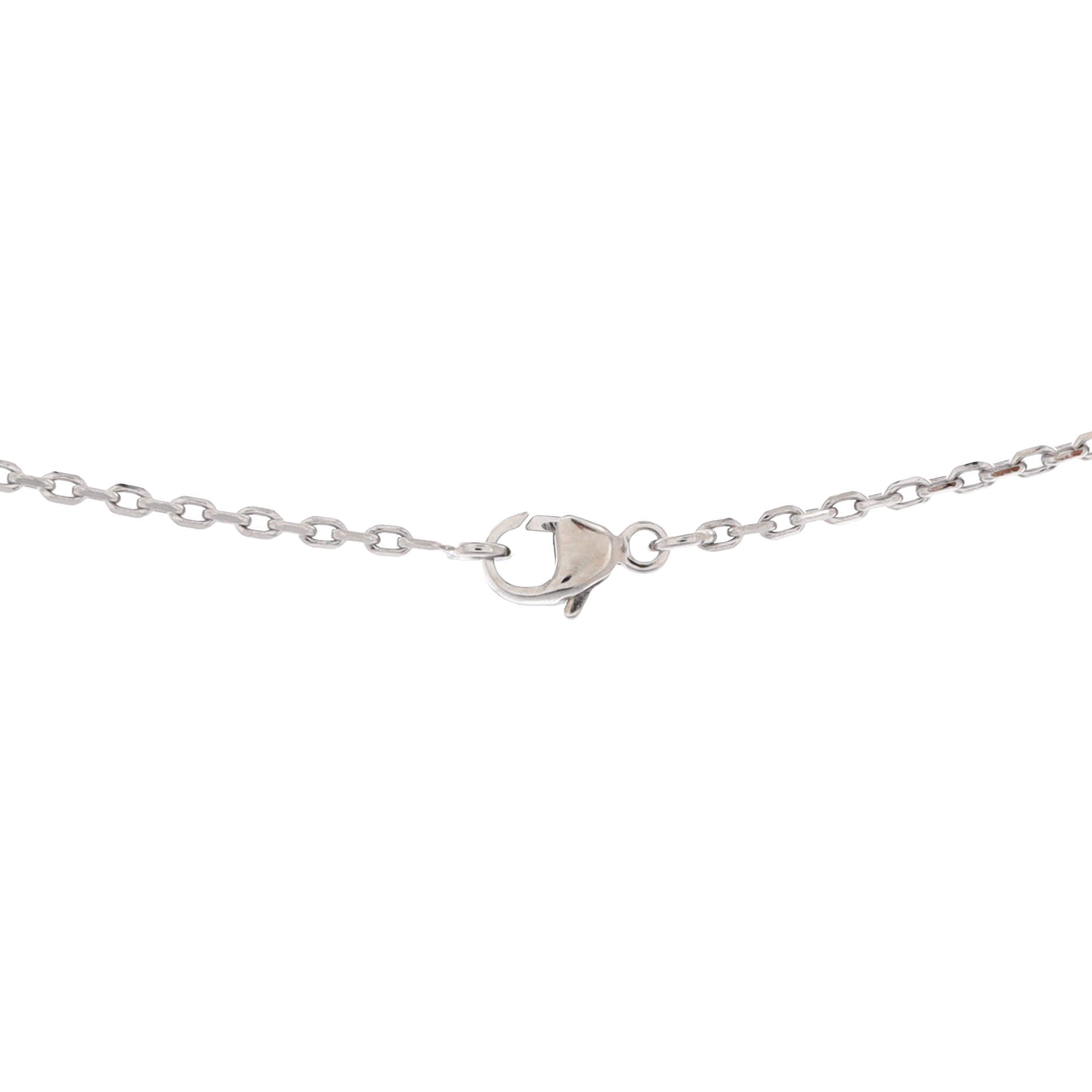 Pop H Pendant Chain Necklace Metal and Enamel Mini