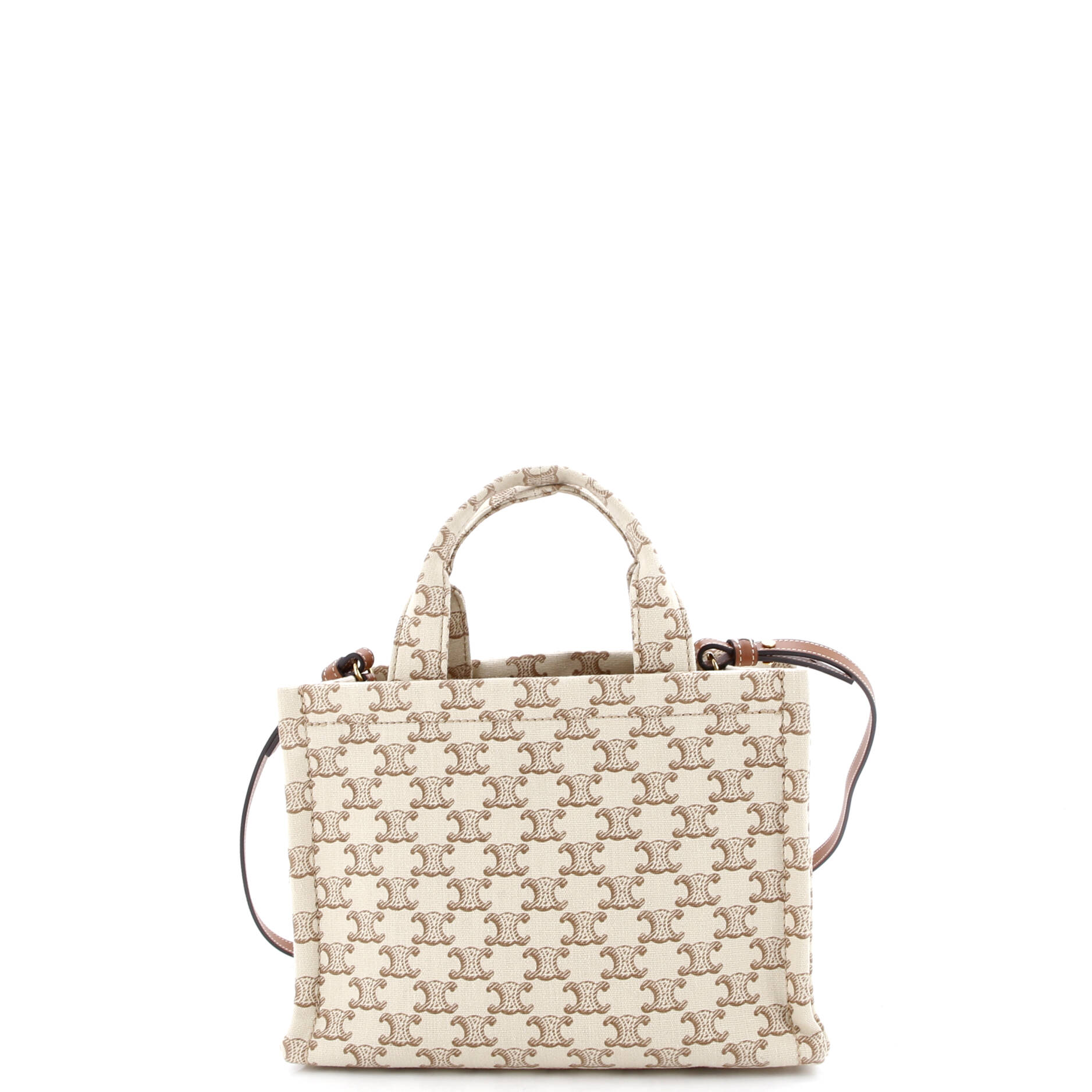 Cabas Thais Tote Triomphe Printed Canvas Small