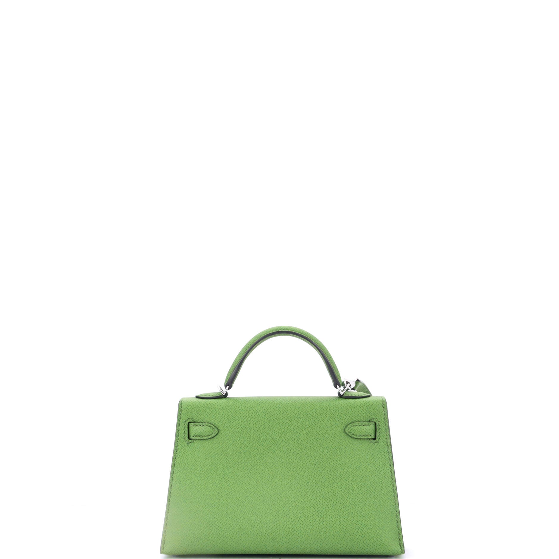 Kelly Mini II Bag Vert Yucca Epsom with Palladium Hardware 20