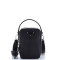 Brique Vertical Crossbody Bag Saffiano Leather Small