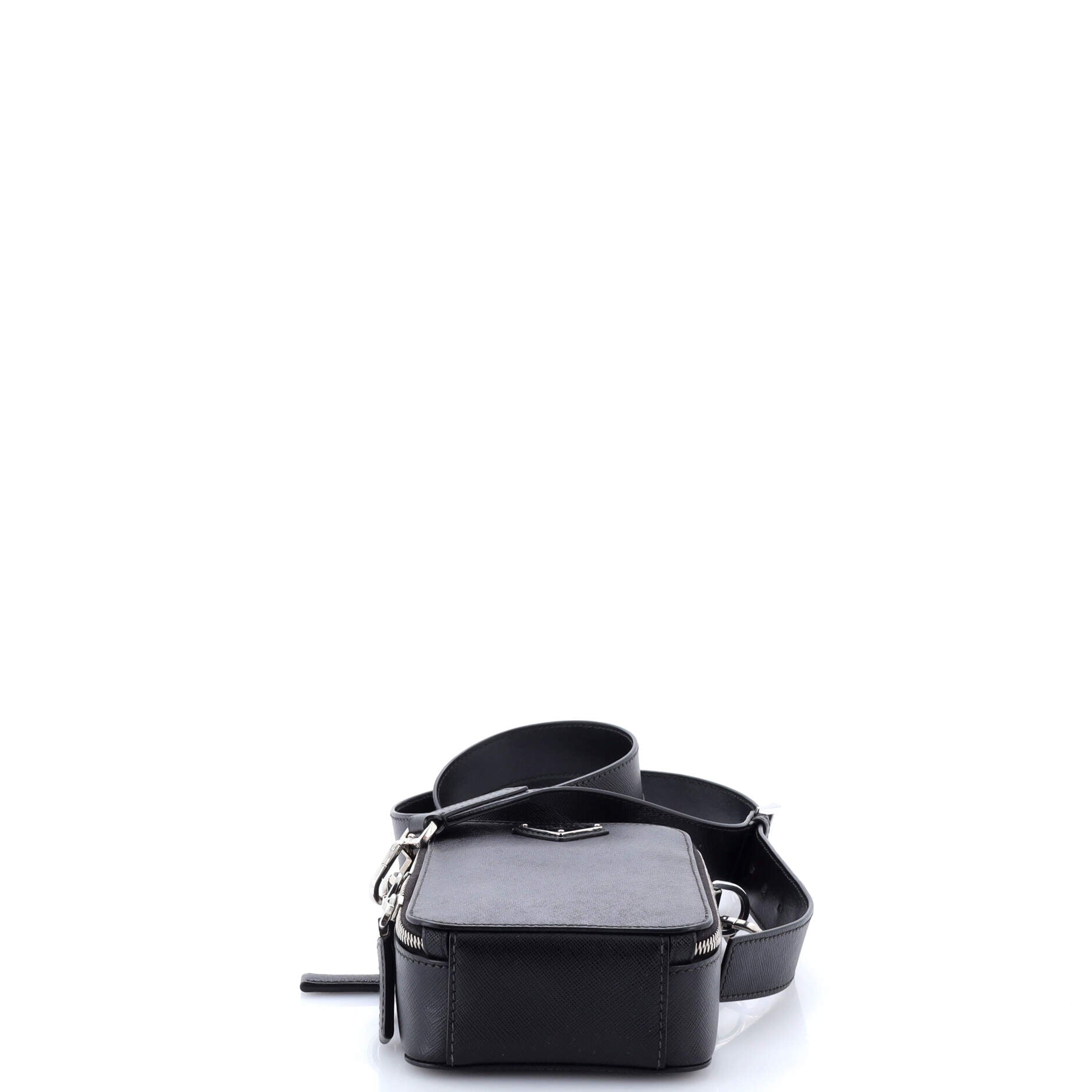 Brique Vertical Crossbody Bag Saffiano Leather Small