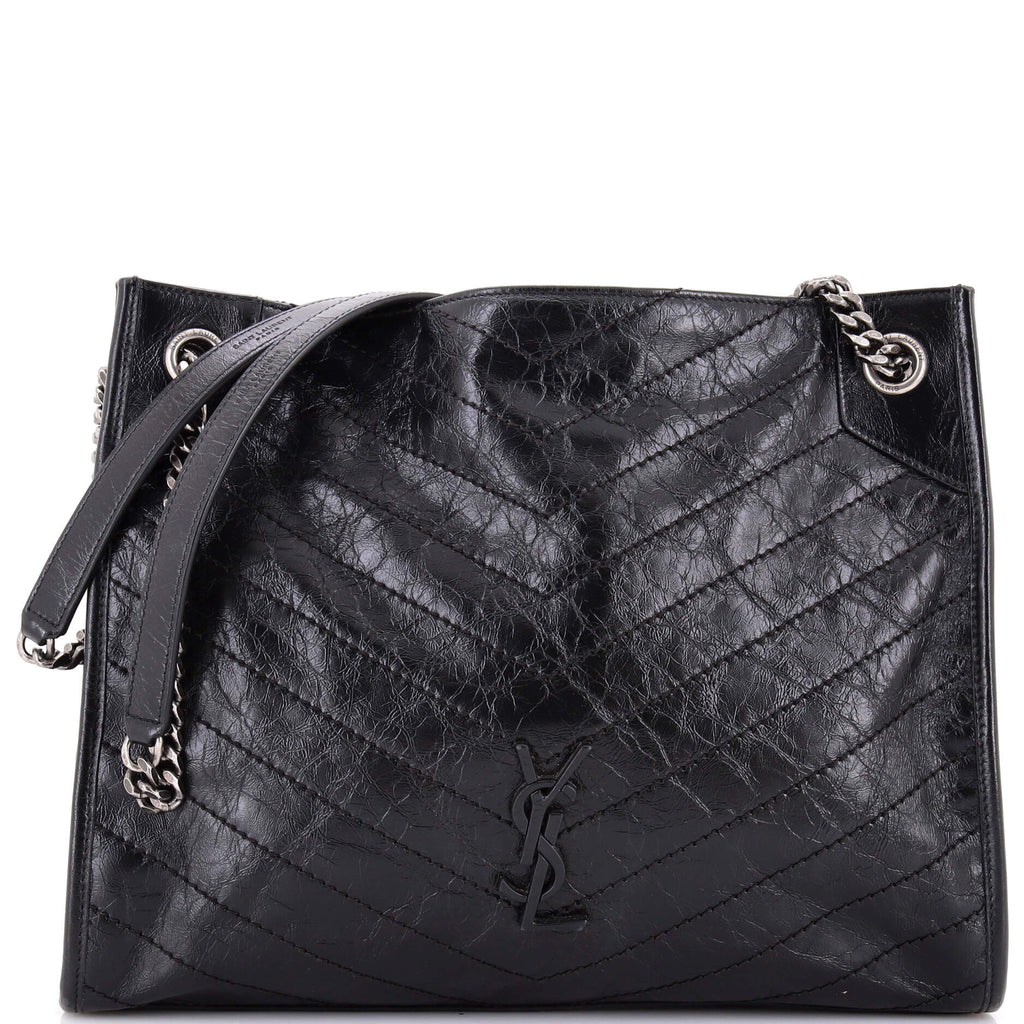 Niki Shopping Tote Matelasse Chevron Leather Medium