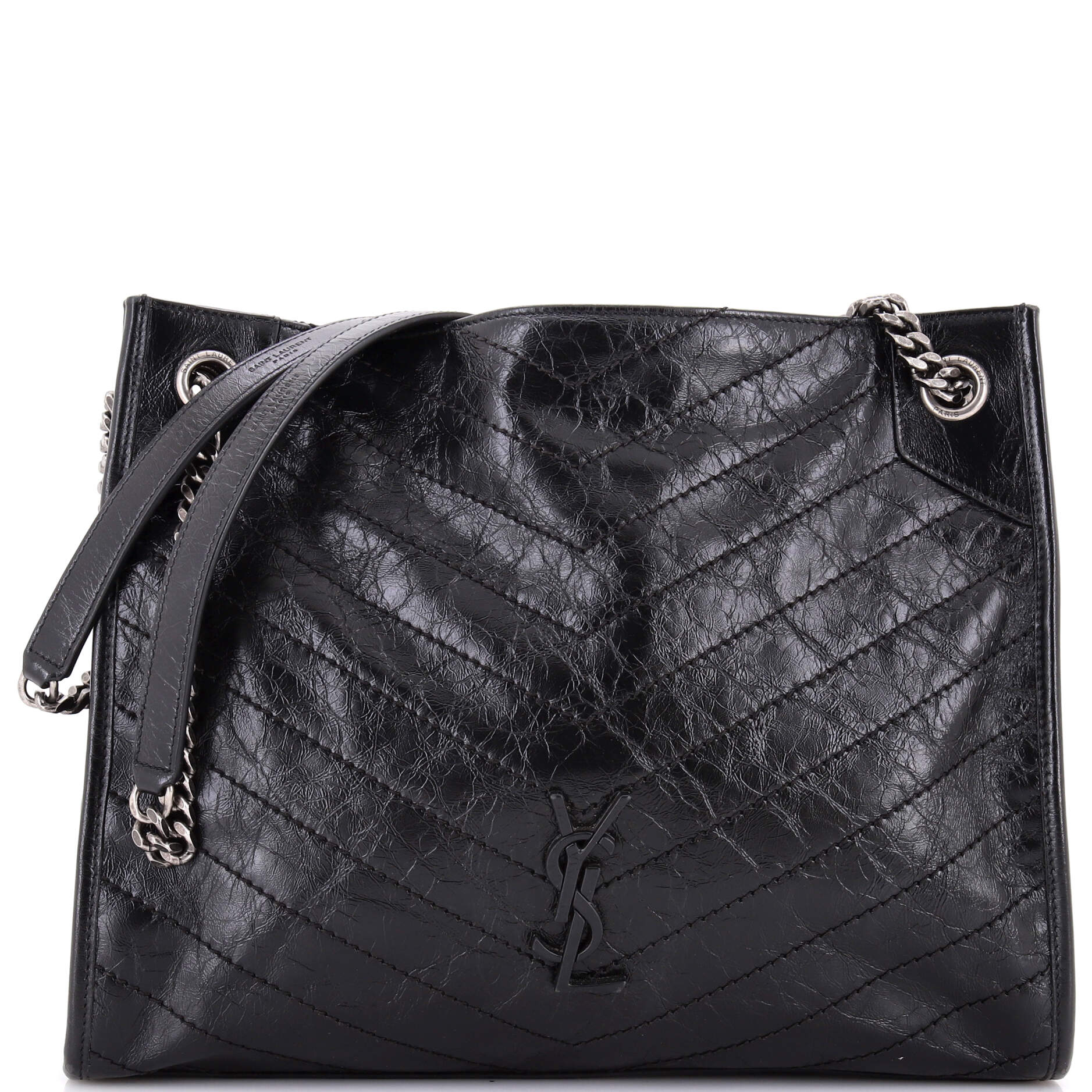Niki Shopping Tote Matelasse Chevron Leather Medium