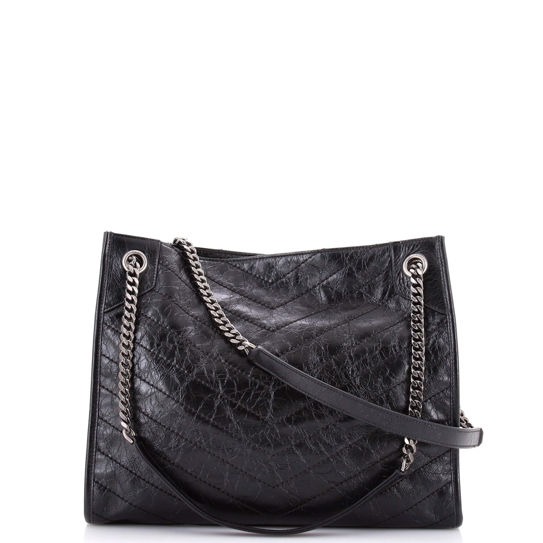 Niki Shopping Tote Matelasse Chevron Leather Medium