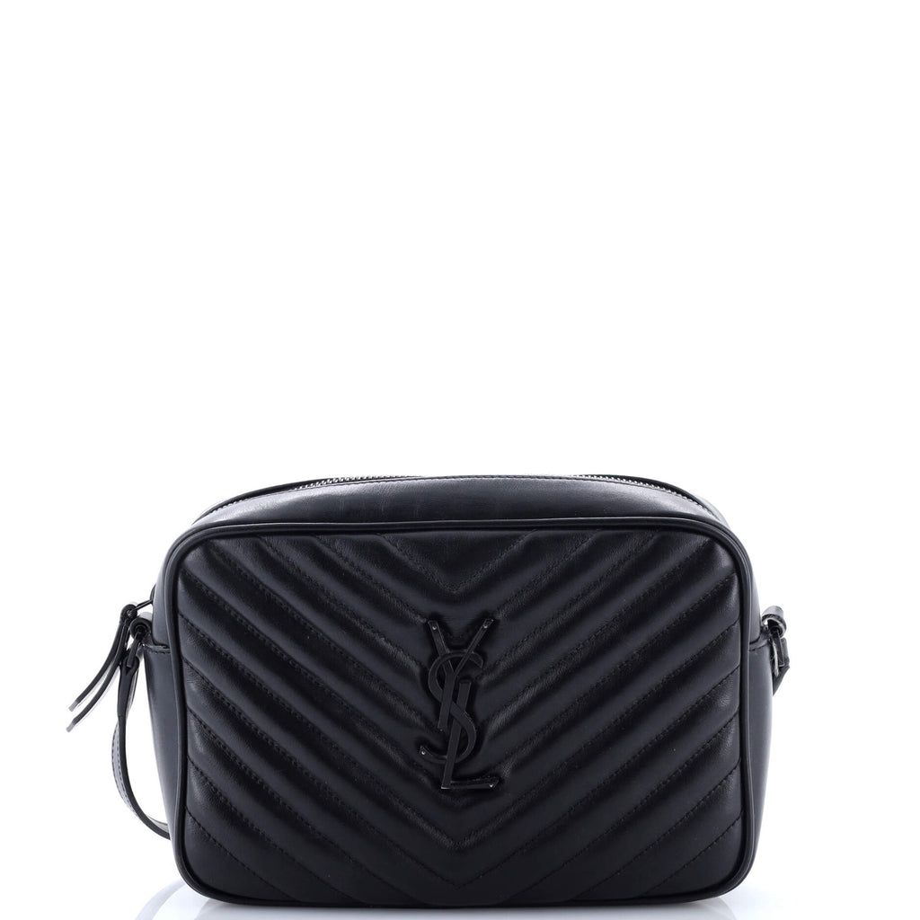 Lou Camera Bag Matelasse Chevron Leather Small