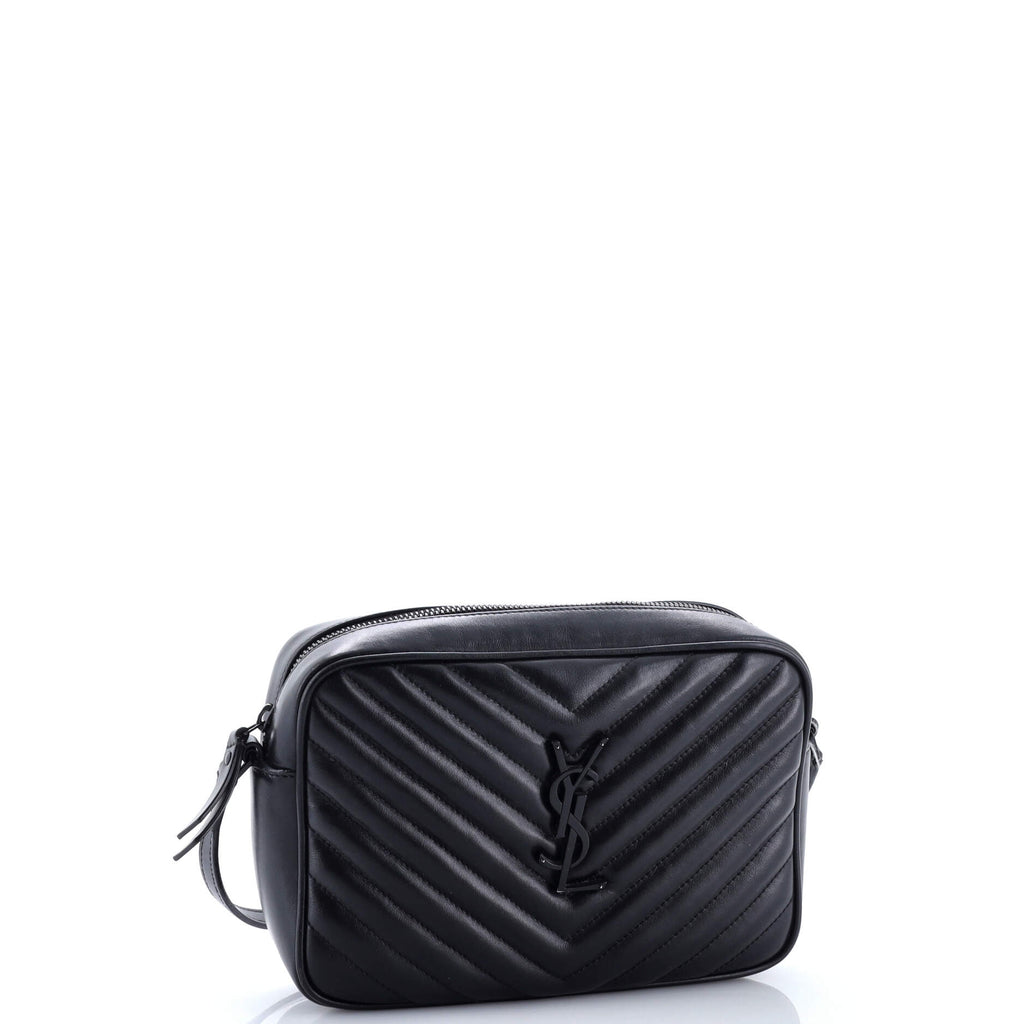 Lou Camera Bag Matelasse Chevron Leather Small