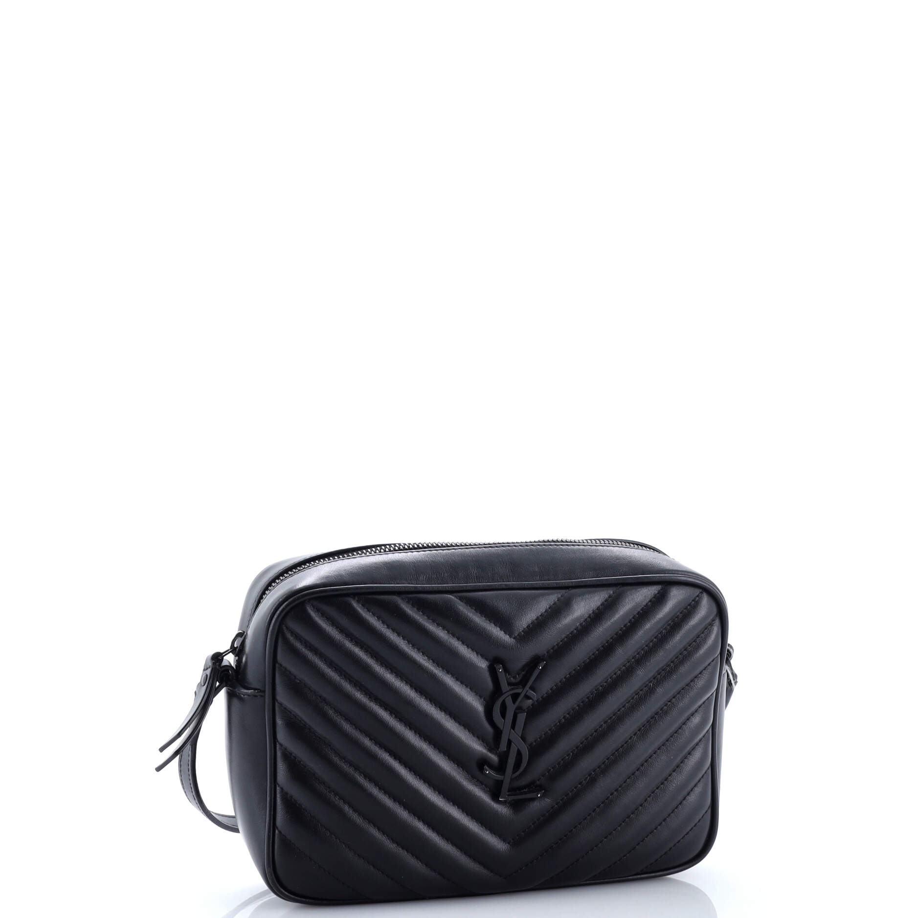 Lou Camera Bag Matelasse Chevron Leather Small