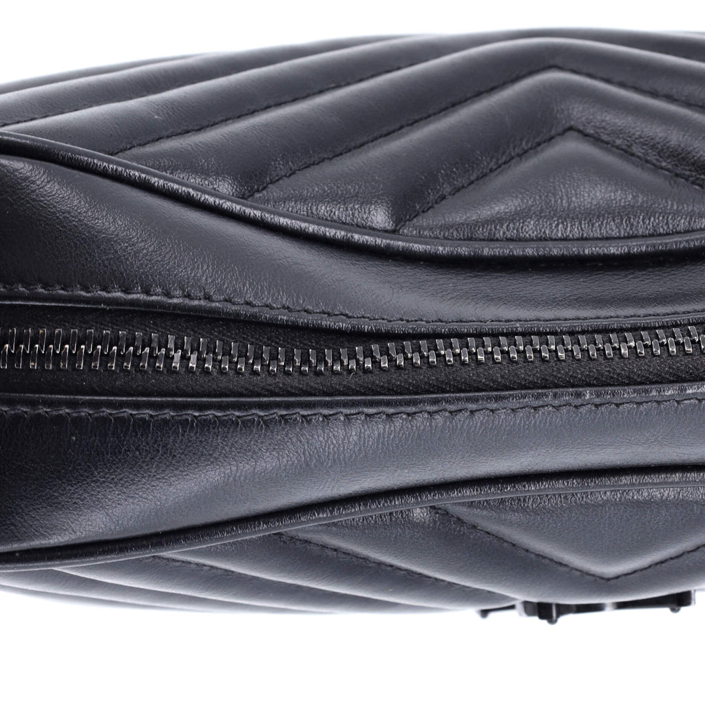 Lou Camera Bag Matelasse Chevron Leather Small