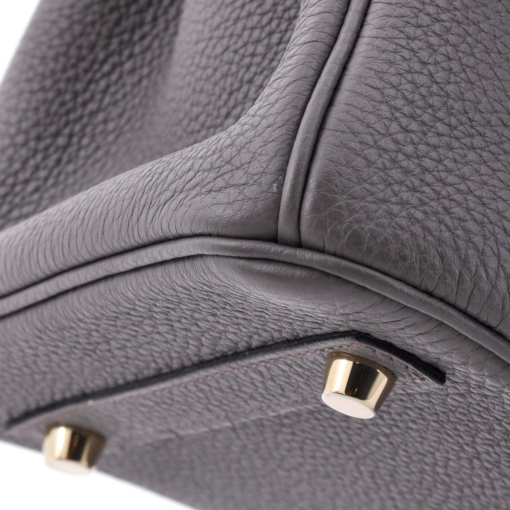 Birkin Handbag Grey Togo with Gold Hardware 30