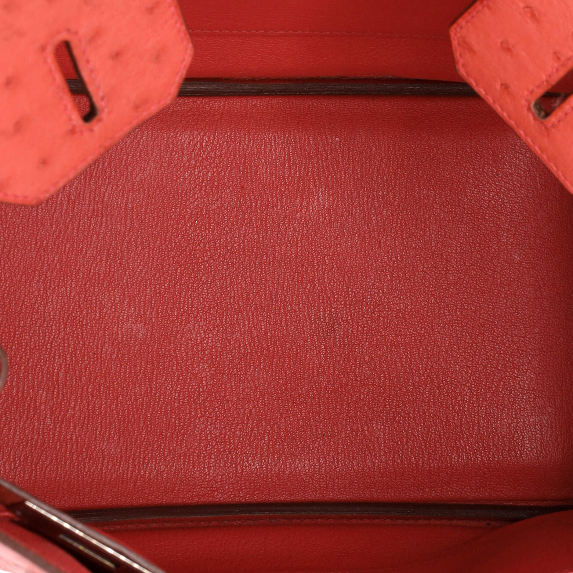 Birkin Handbag Bougainvillea Ostrich with Palladium Hardware 30