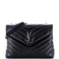Loulou Shoulder Bag Matelasse Chevron Leather Medium