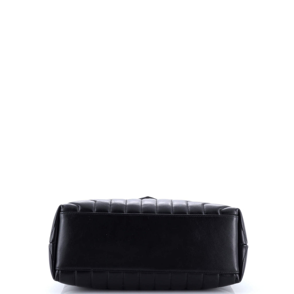 Loulou Shoulder Bag Matelasse Chevron Leather Medium