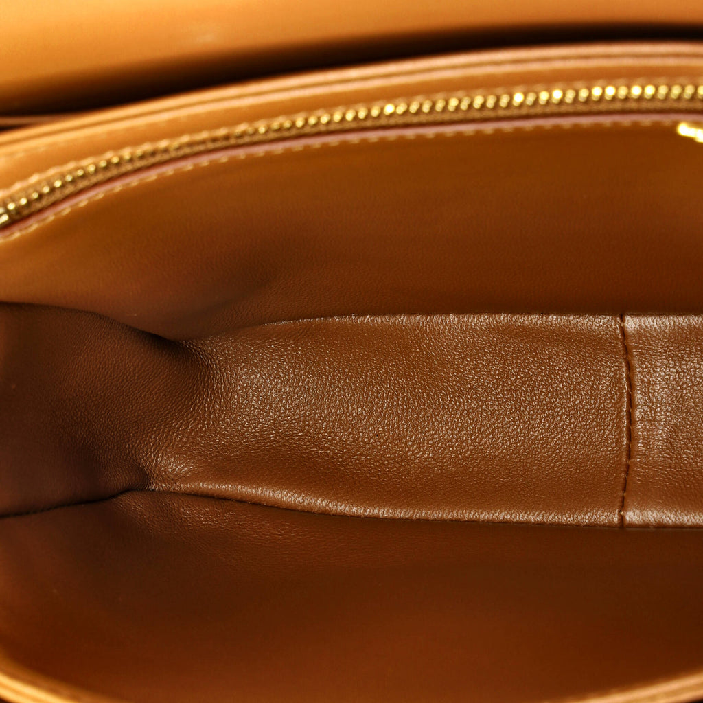 Triomphe Shoulder Bag Canvas with Leather Teen