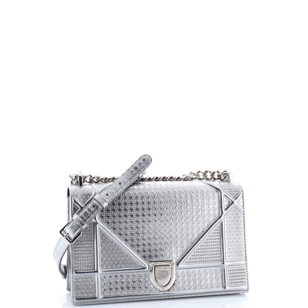 Diorama Flap Bag Cannage Embossed Calfskin Medium