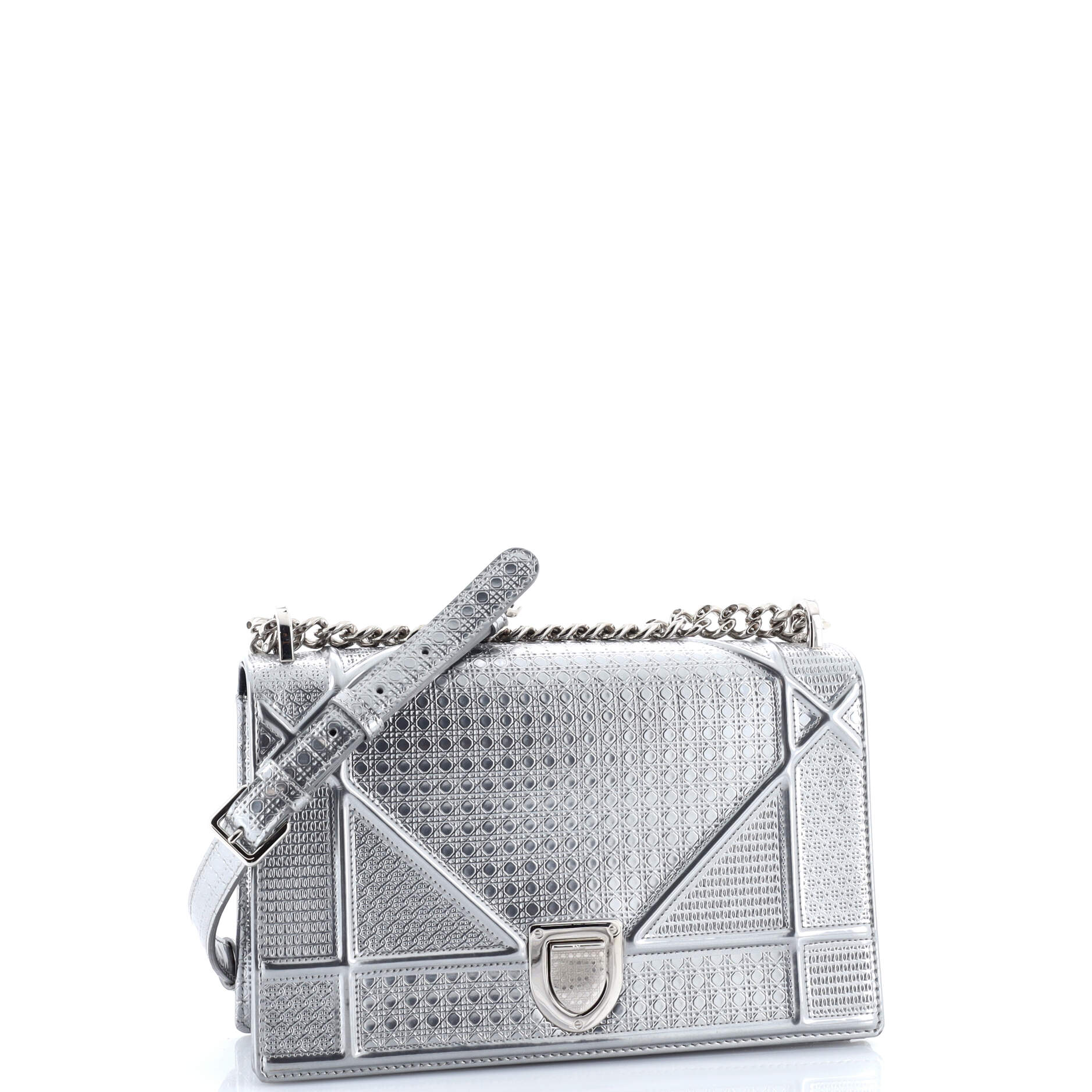 Diorama Flap Bag Cannage Embossed Calfskin Medium