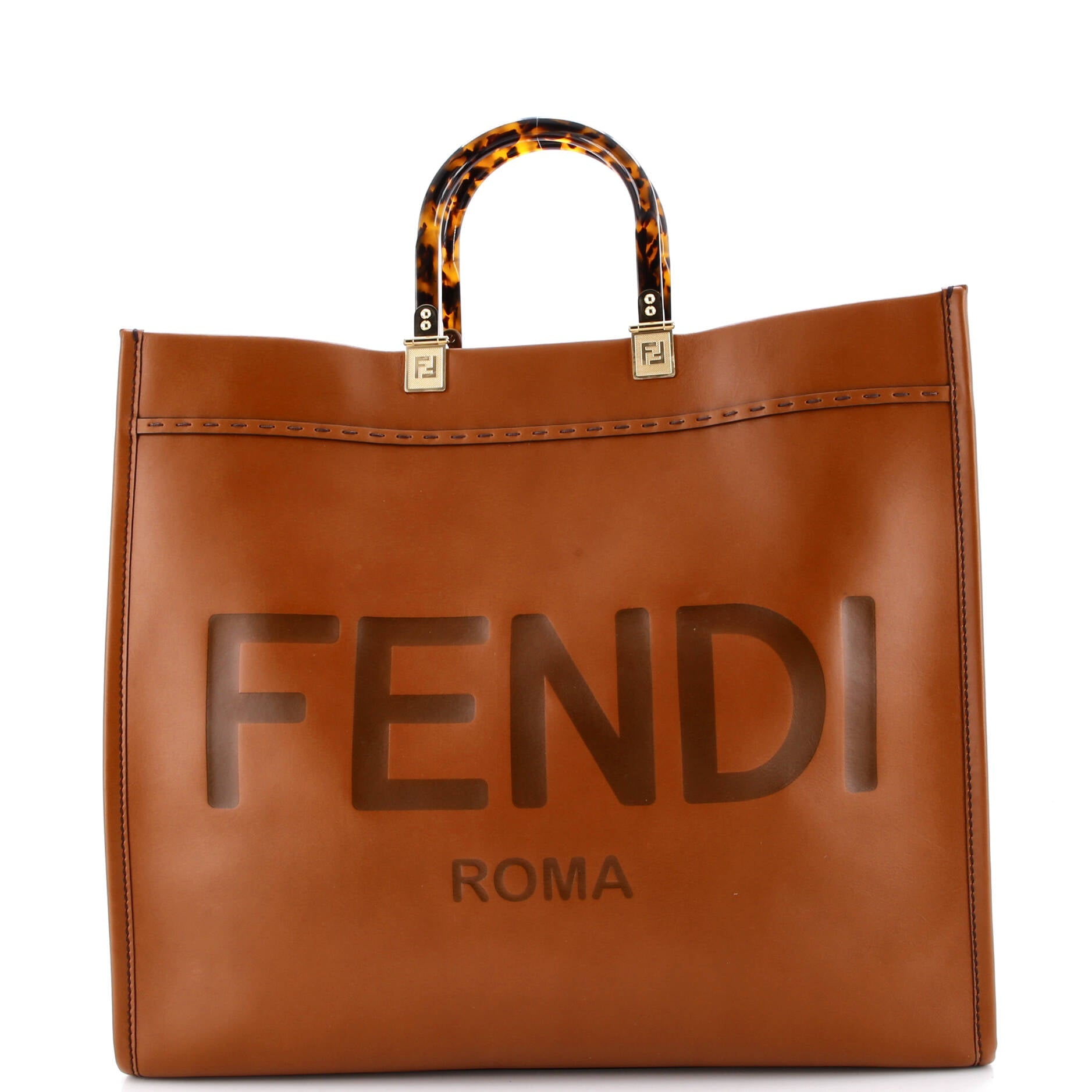 Sunshine Shopper Tote Leather Large