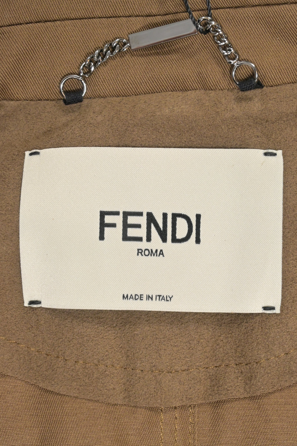 Fendi Double-Breasted Blazer in Brown Cotton