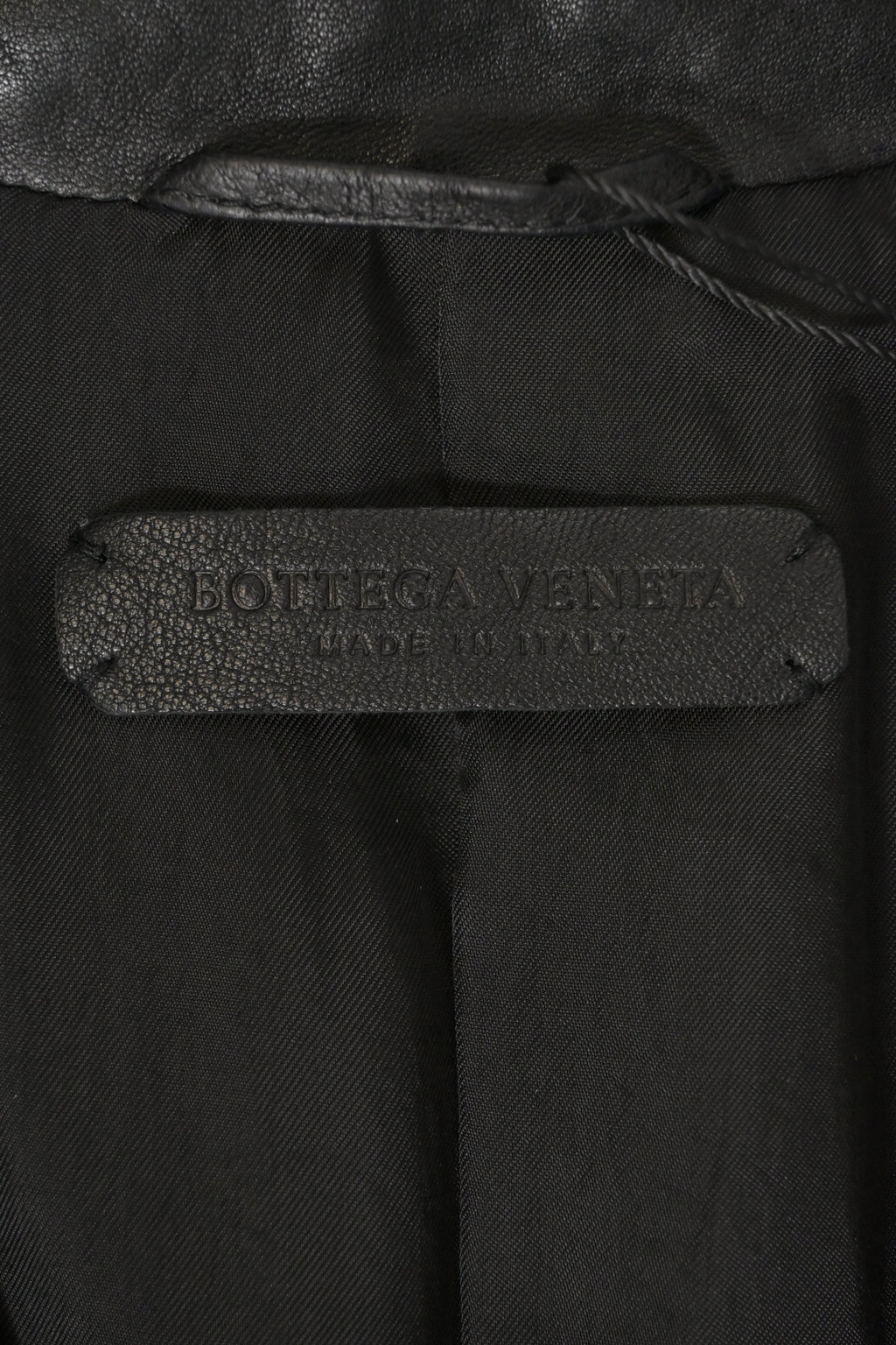 Bottega Veneta Single-Breasted Jacket in Black Leather