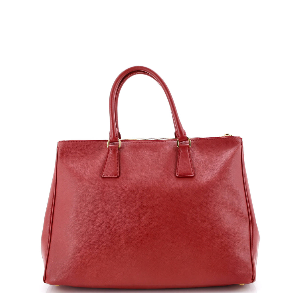 Double Zip Lux Tote Saffiano Leather Large