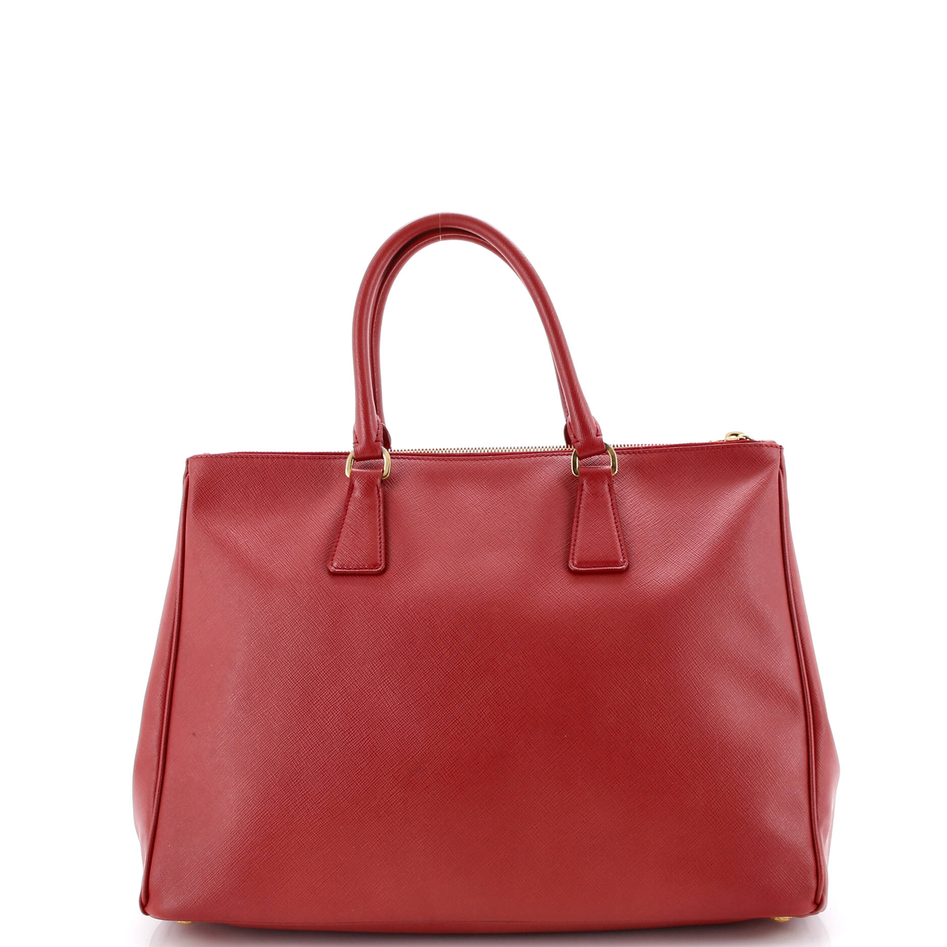 Double Zip Lux Tote Saffiano Leather Large