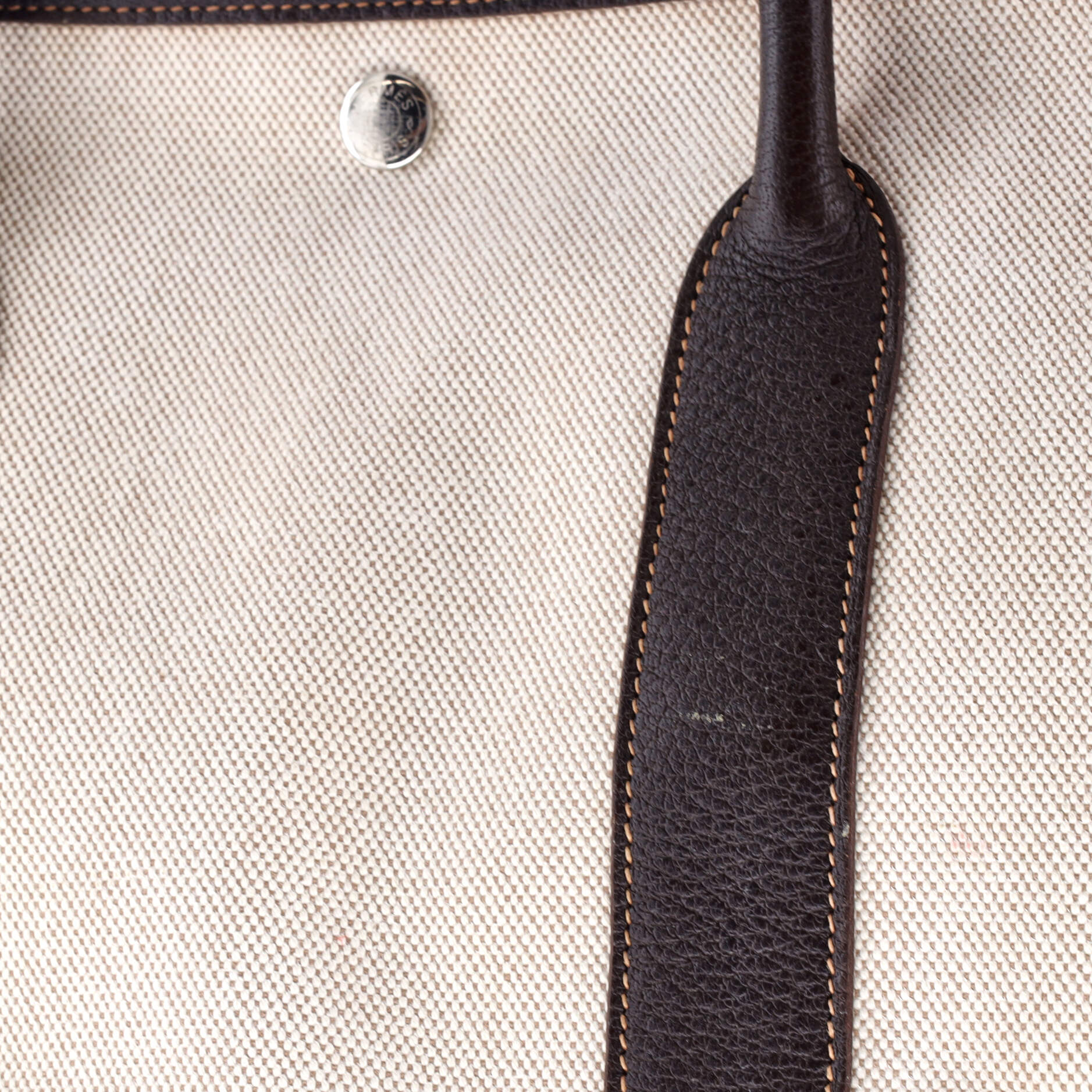 Garden Party Tote Toile and Leather 36