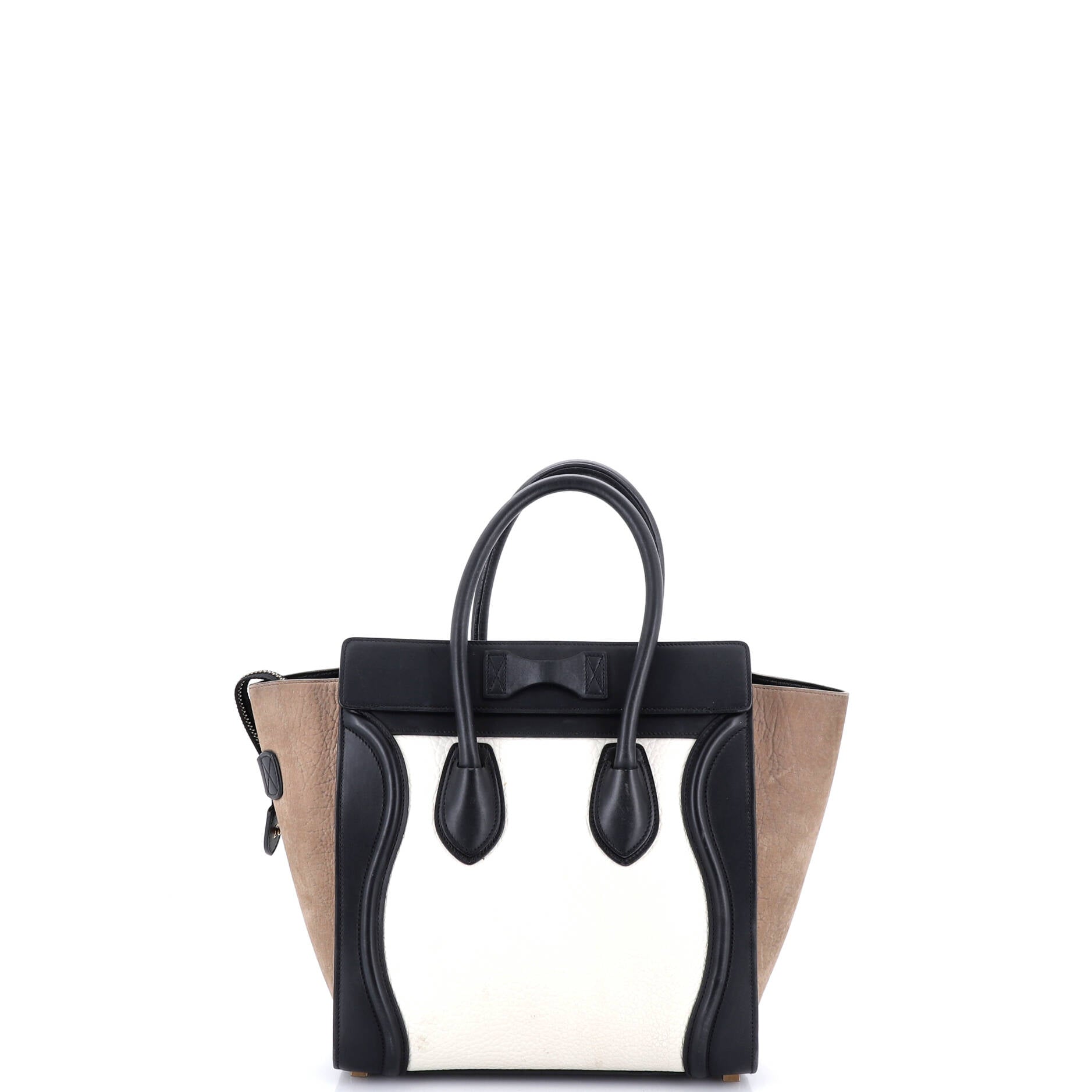 Luggage Bag Canvas and Leather Mini