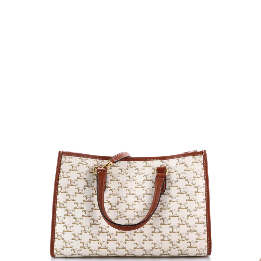 Horizontal Cabas Tote Triomphe Coated Canvas Mini