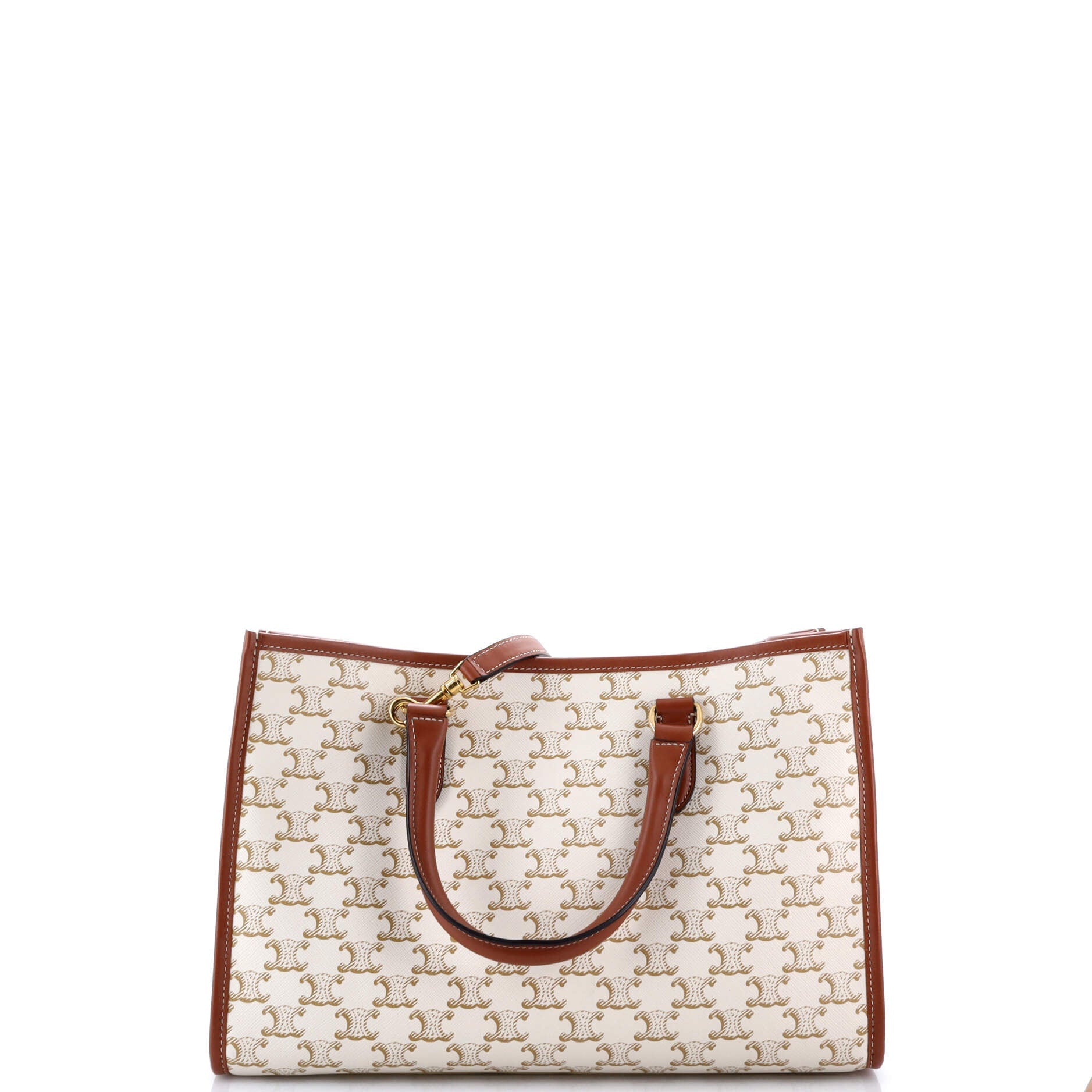 Horizontal Cabas Tote Triomphe Coated Canvas Mini