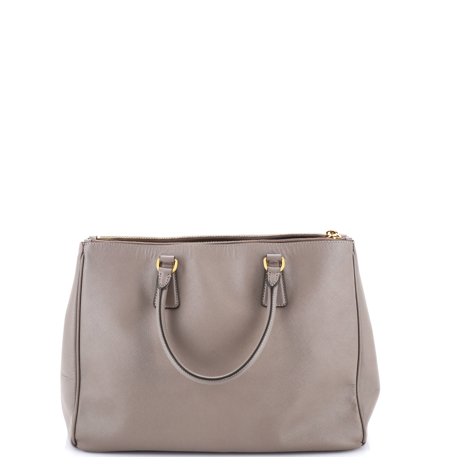 Double Zip Lux Tote Saffiano Leather Large