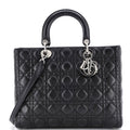 Lady Dior Bag Cannage Quilt Lambskin Large