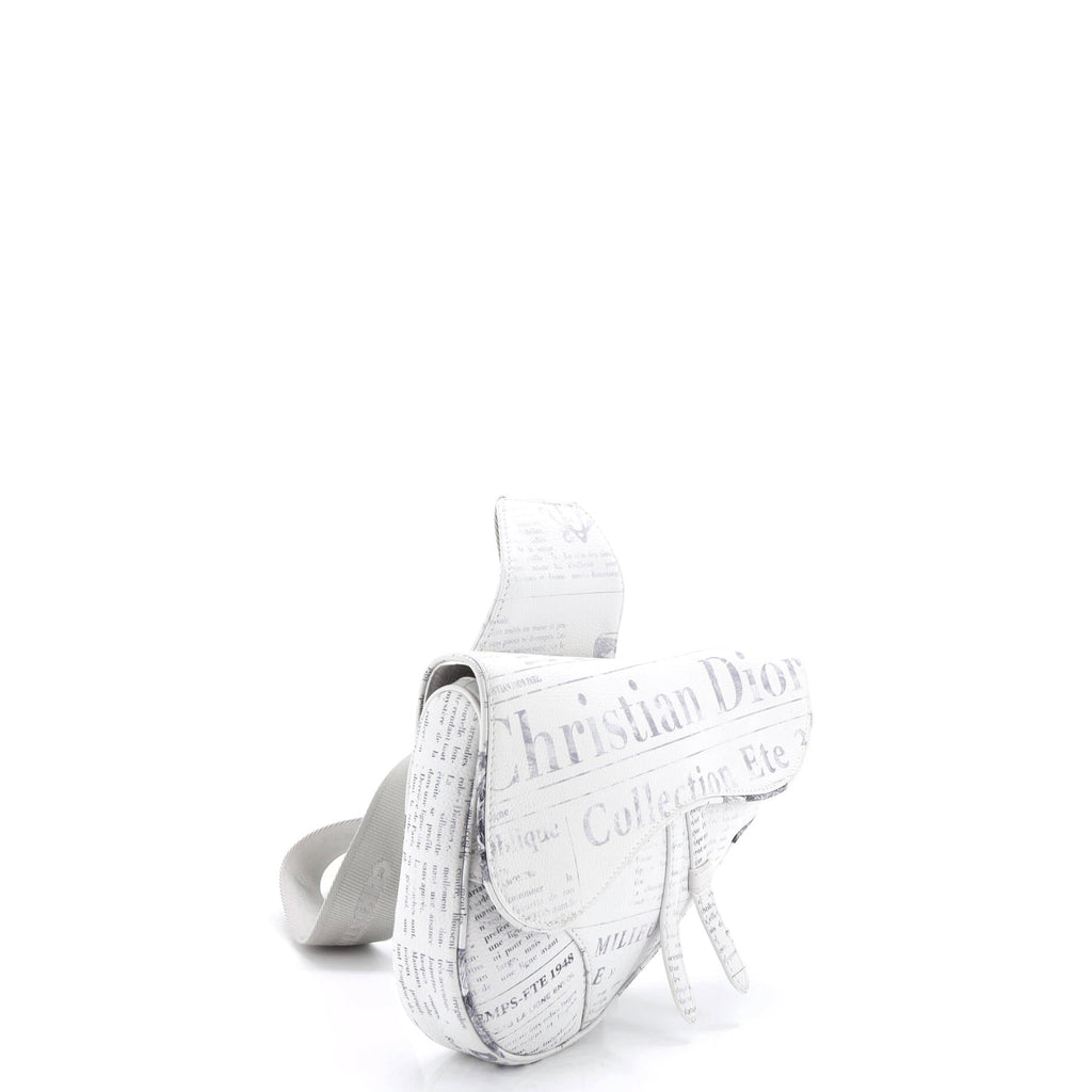 Daniel Arsham Saddle Crossbody Bag Printed Leather