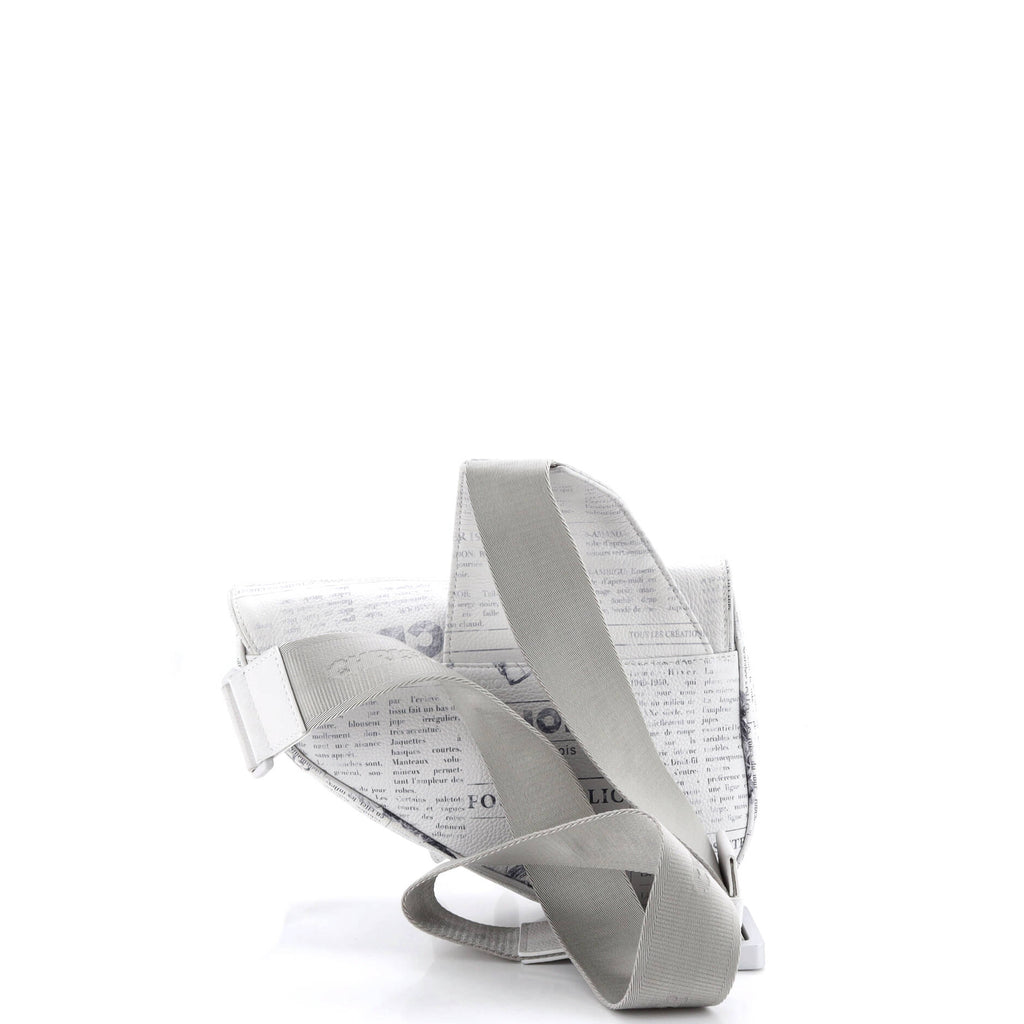 Daniel Arsham Saddle Crossbody Bag Printed Leather
