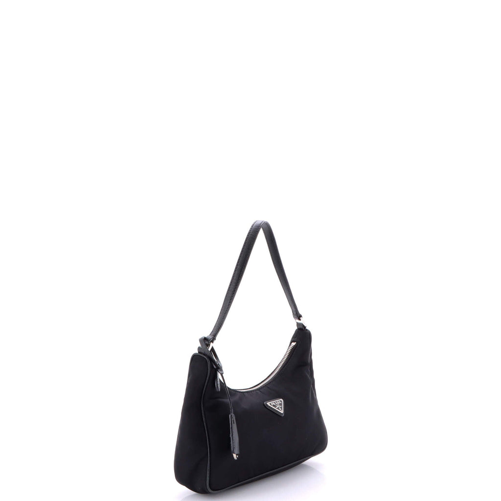 Re-Edition 2005 Hobo Tessuto with Saffiano Leather Mini