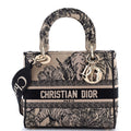 Lady D-Lite Bag Embroidered Canvas Medium