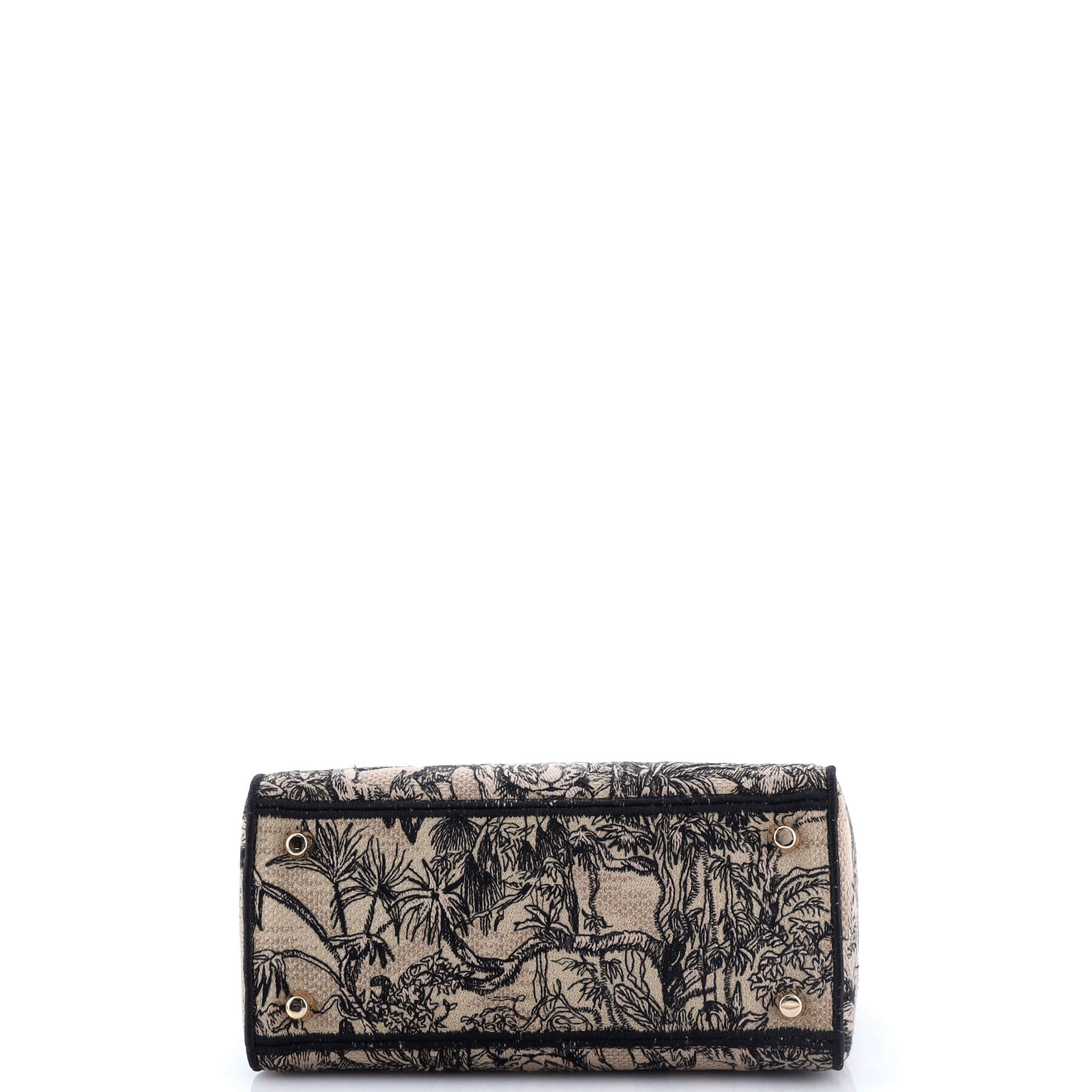 Lady D-Lite Bag Embroidered Canvas Medium
