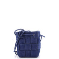 Cassette Bucket Bag Maxi Intrecciato Denim Small