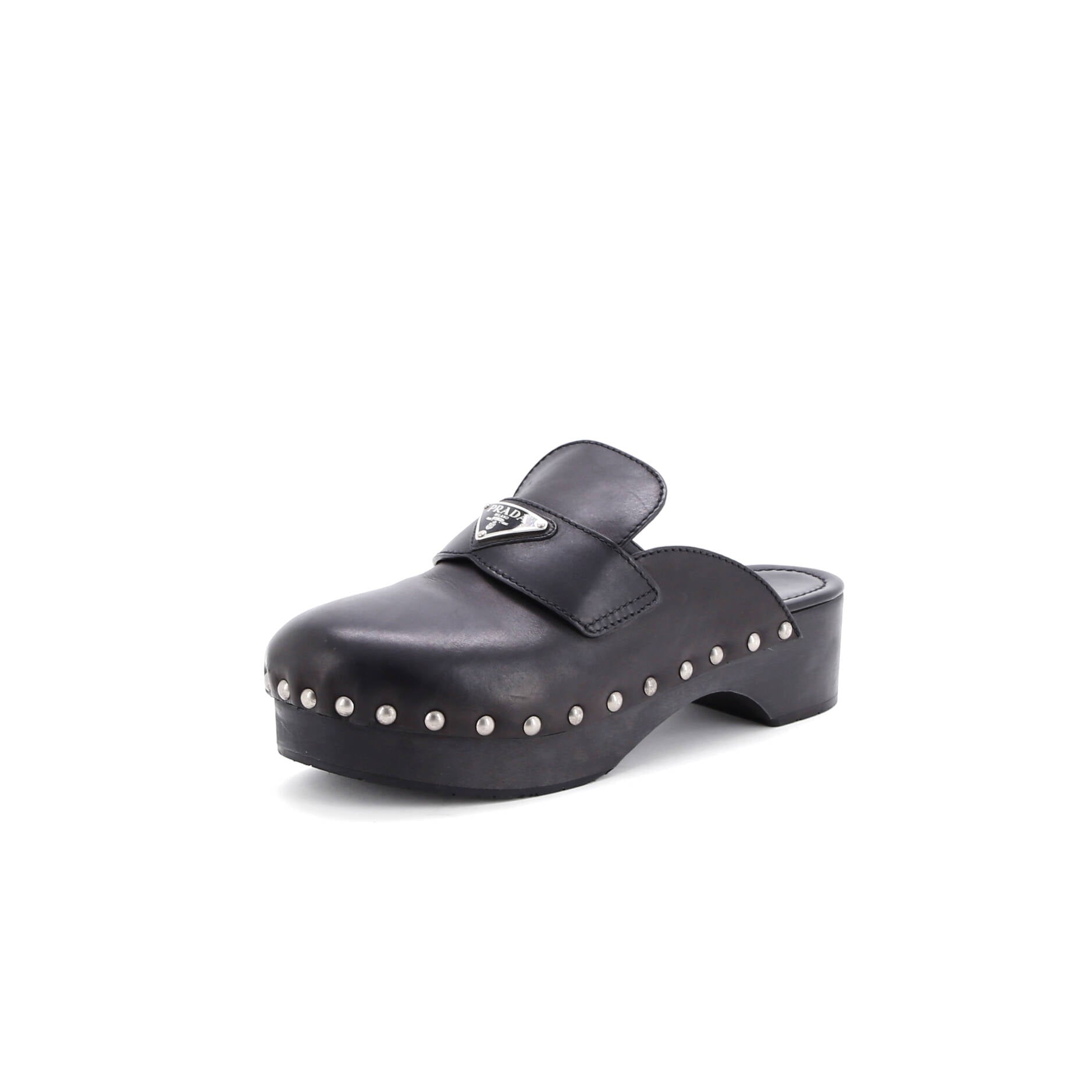 Women's Logo Mule Clogs Leather